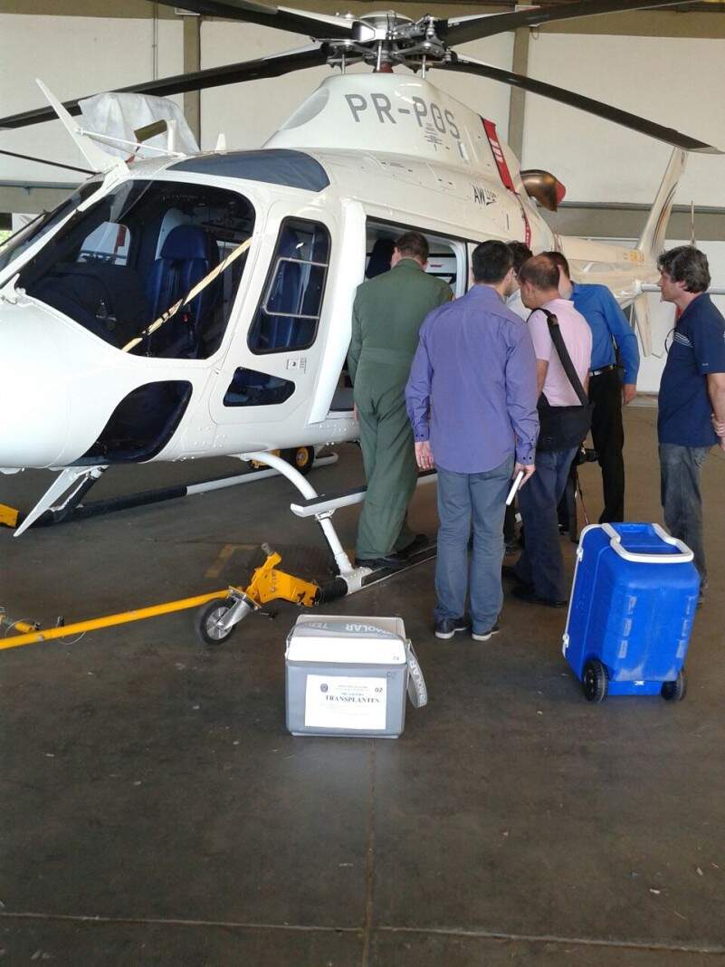 Transporte de órgão por via aérea