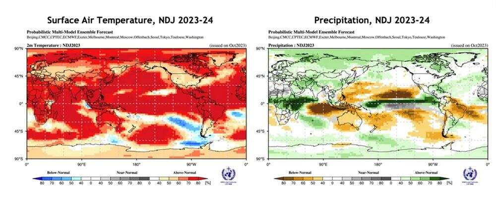 Fenómeno climático El Niño deverá continuar até Abril de 2024, Clima