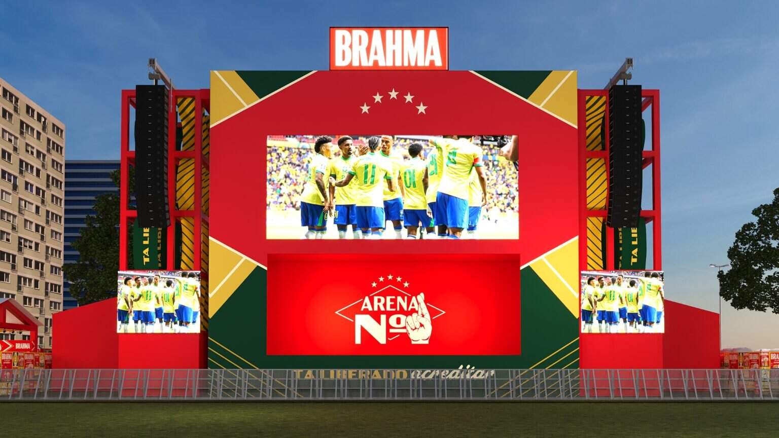 Di Propósito comanda a Arena Nº1, em Porto Alegre, em jogo do Brasil x Japão